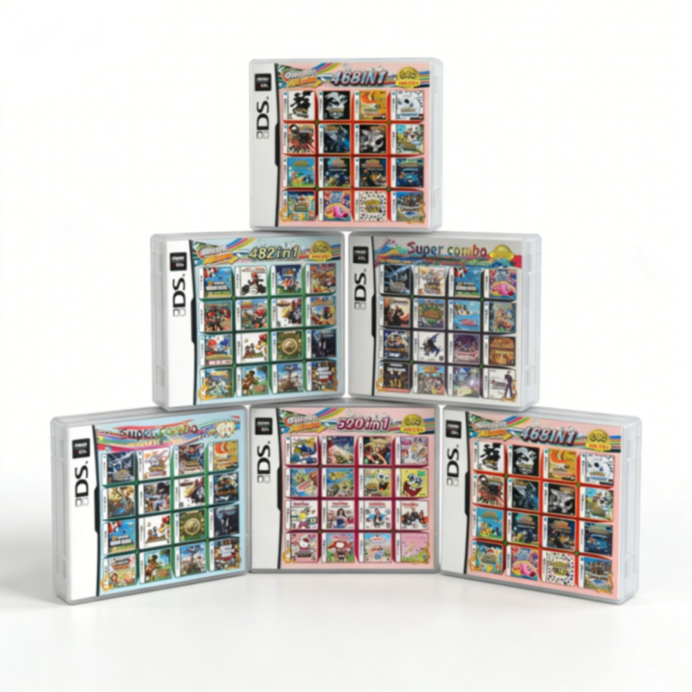Board Game Zoo - •Pokem0n Temalı Çoklu Oyun Kartuşu DS/3DS/NDSL/2DS