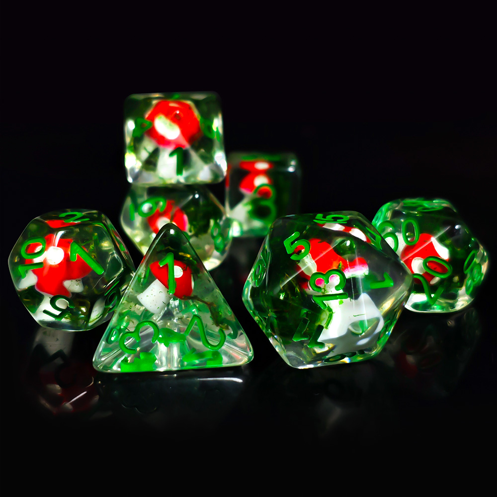 Board Game Rpg - 7 adet/takım DND Zar Şeffaf Reçine