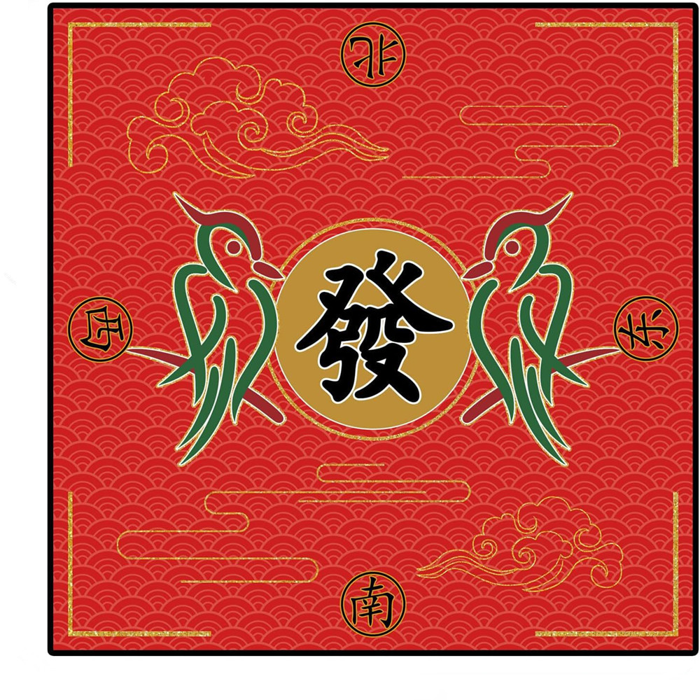 Board Game Mahjong - Yüksek Kaliteli Mahjong Matı Kauçuk Dayanıklı