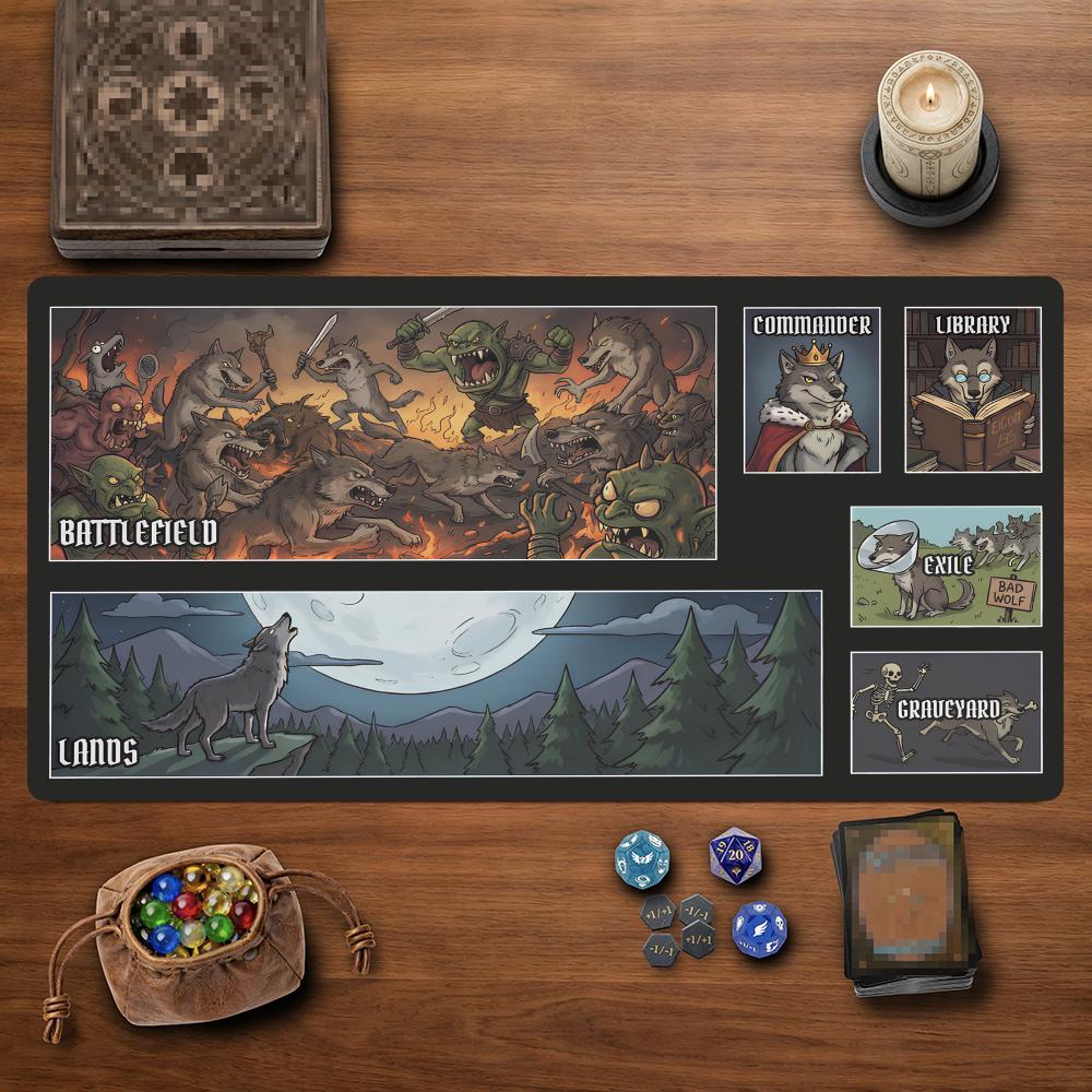 Play Mat Neoprene - Kurt adam kabile MTG&TCG masa üstü