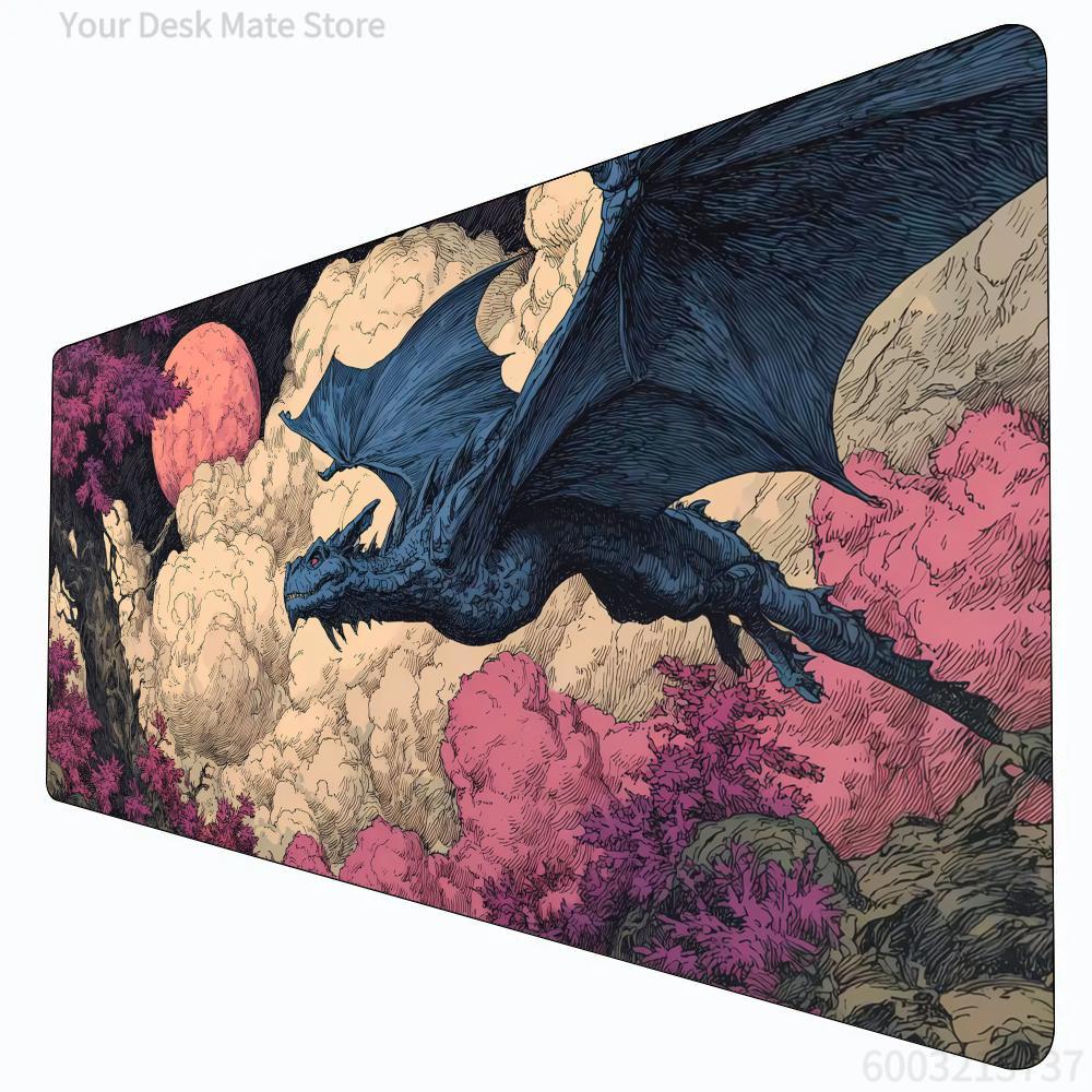 Play Mat Neoprene - Retro Fantezi Ejderha MTG Oyun Matı,