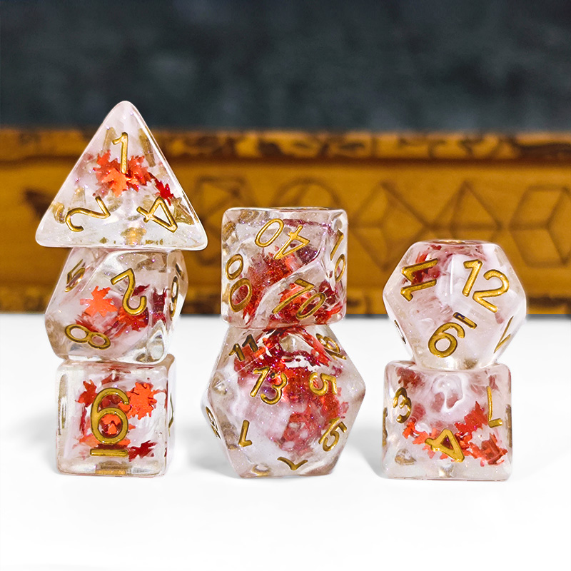 7 adet DND zar şeffaf reçine s - Board Game Rpg incelemesi ve fiyatı