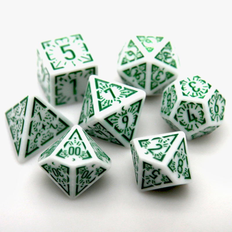 7 adet/takım çok taraflı Zar Y - Board Game Rpg incelemesi ve fiyatı