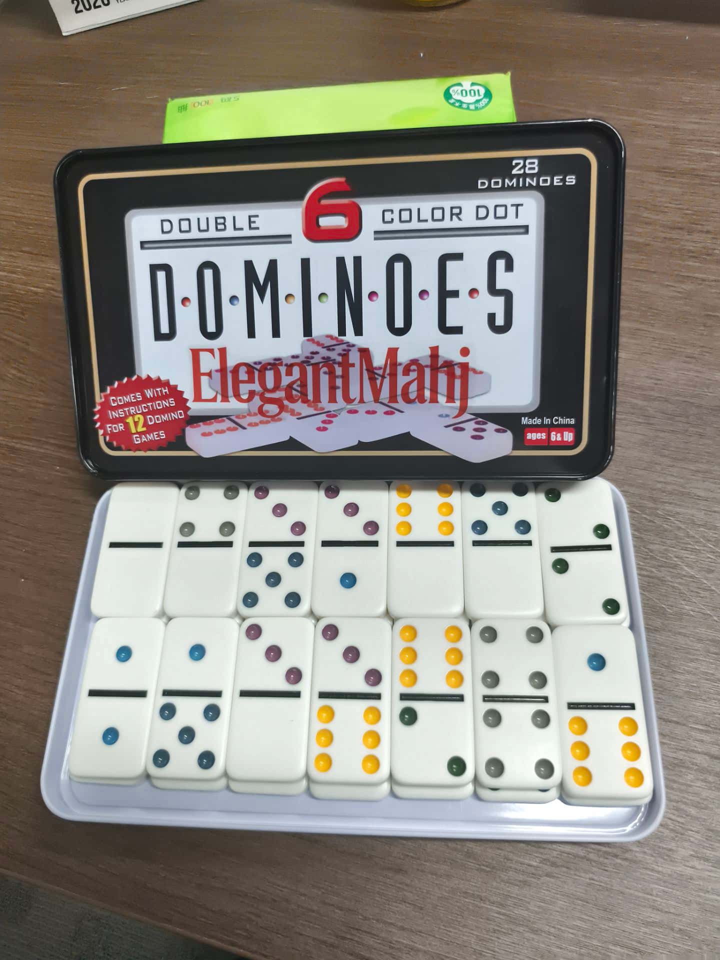 ElegantMahj Çift Altılı Domino - Board Game Dots incelemesi ve fiyatı