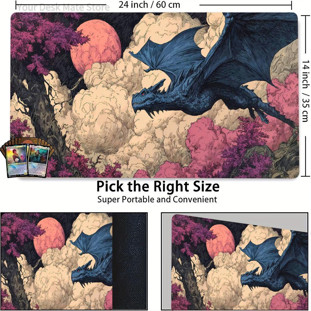 Retro Fantezi Ejderha MTG Oyun - Play Mat Neoprene incelemesi ve fiyatı